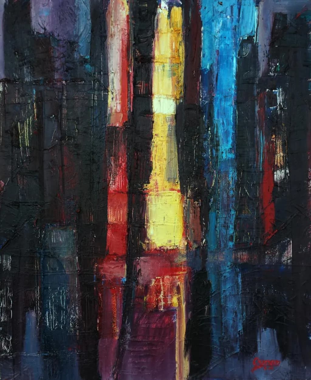 City Lights Abstract