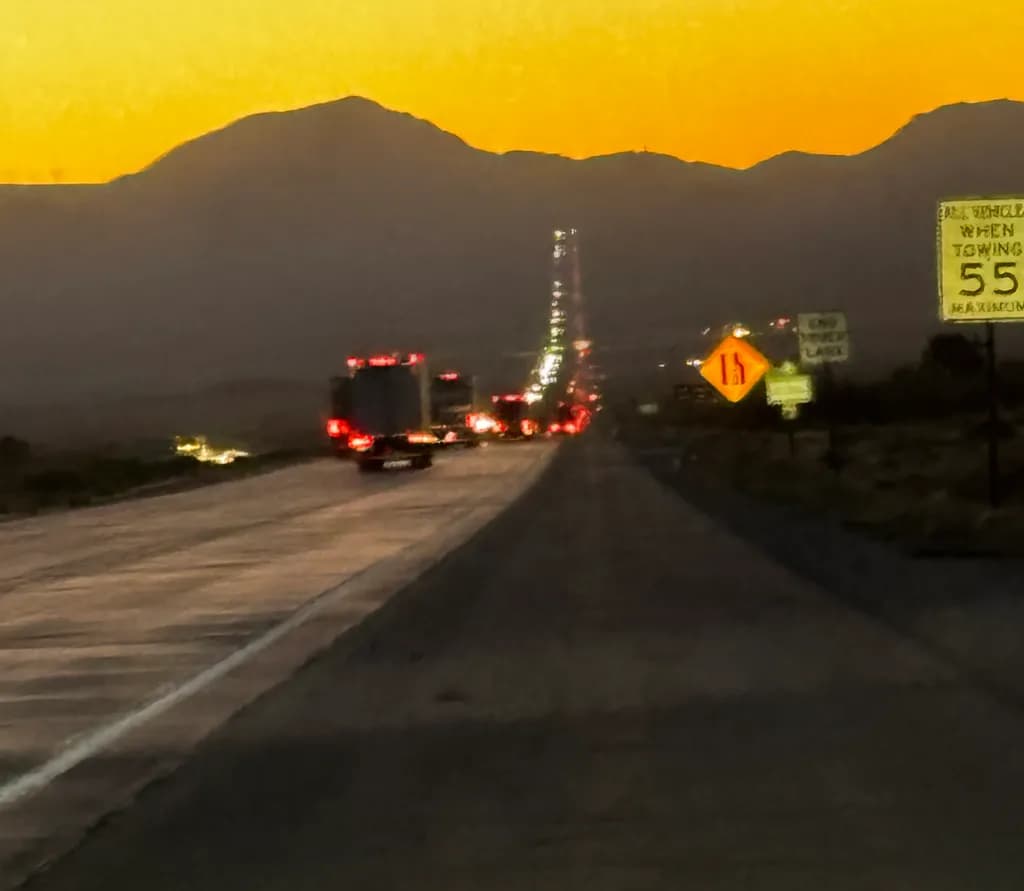 Mountain Highway at Dusk