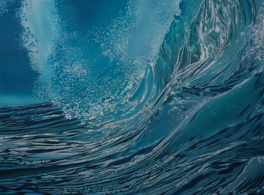 Ocean's Embrace: A Dance of Waves and Light