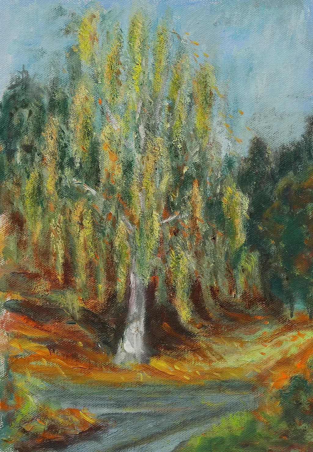 Whispers of Autumn: A Journey Through Danish Landscapes in Oil on Canvas