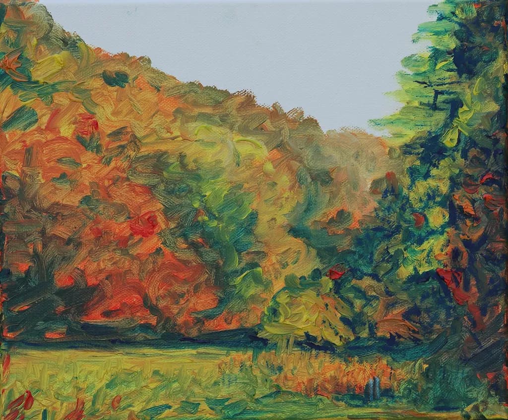 Whispers of Autumn: A Danish Landscape in Vibrant Hues and Textures