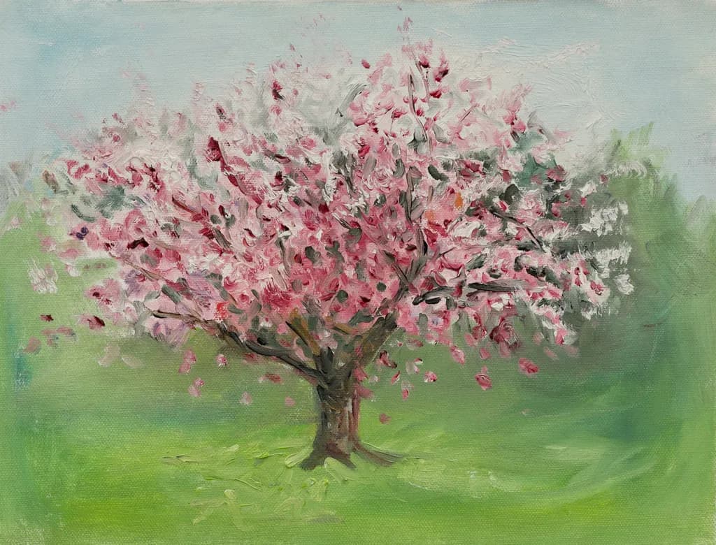 Blossoms of Jeksen Dalen: A Springtime Embrace in Pink and Green