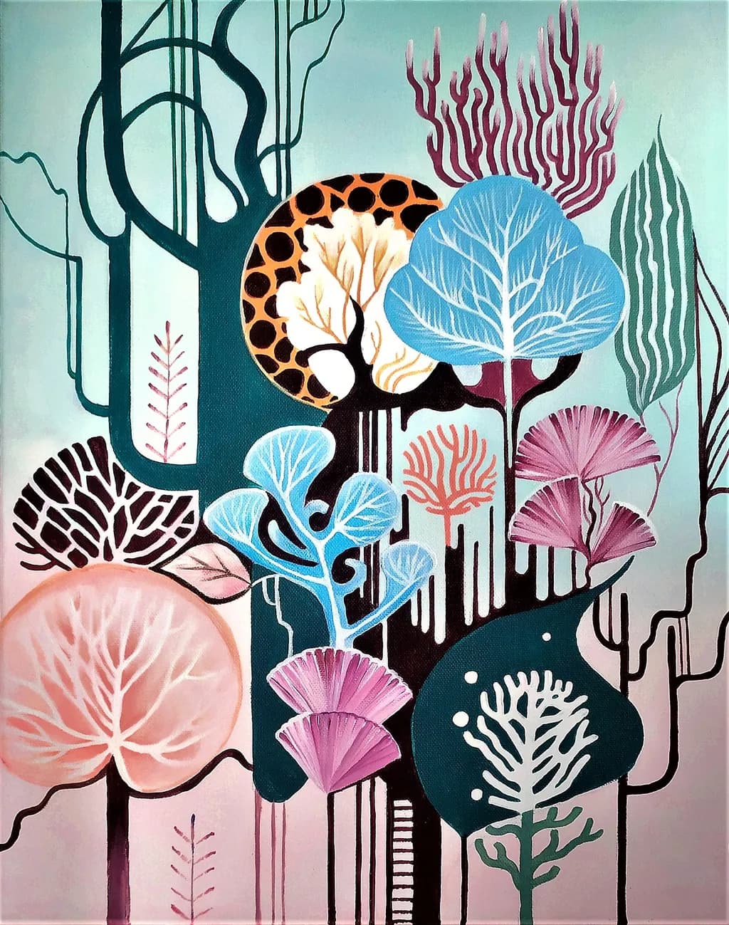 Whimsical Botanicals: A Colorful Journey Through Abstract Nature