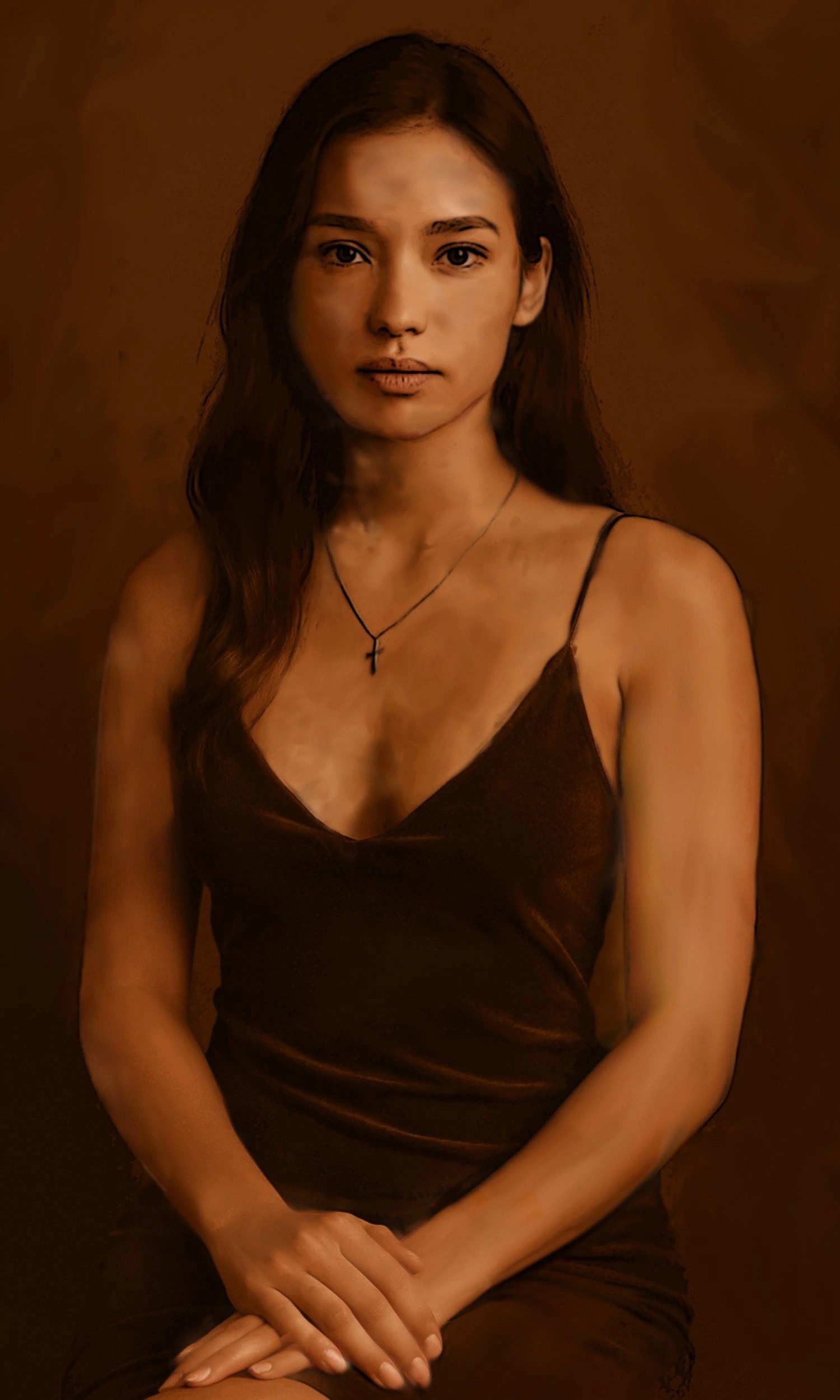 Ethereal Elegance: A Portrait of Poise and Serenity