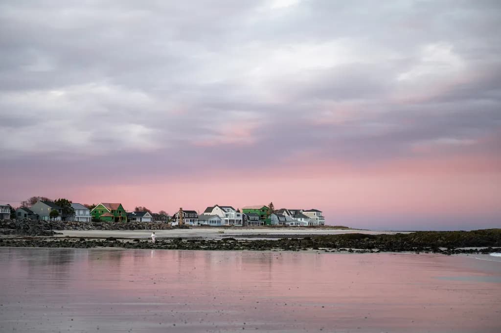 Dusk Shoreline Reflections
