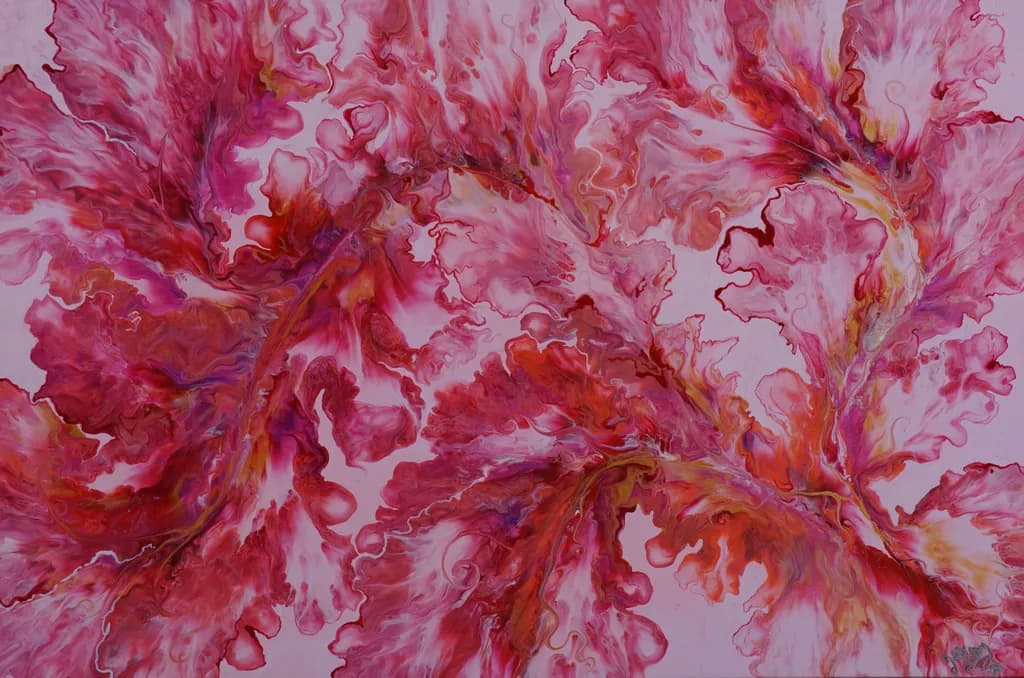 Crimson Coral Leaves