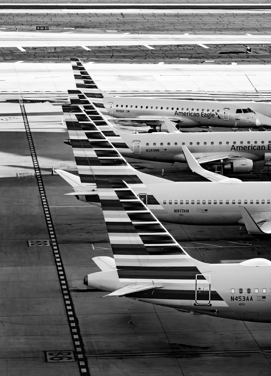 Striped Runway Lineup