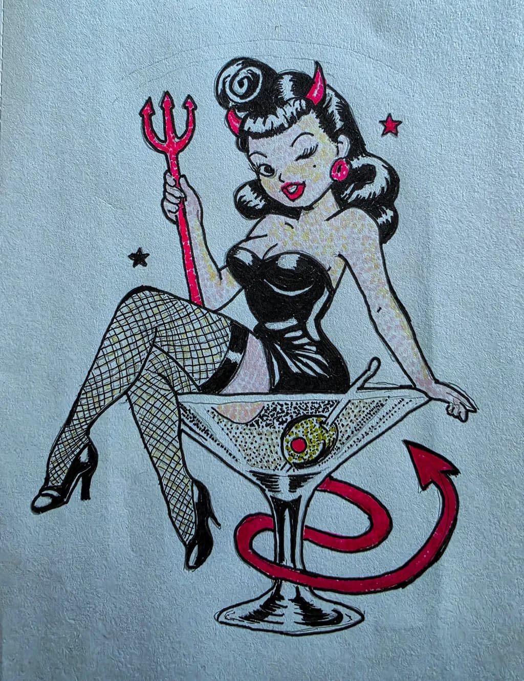 Devil’s Cocktail Pinup