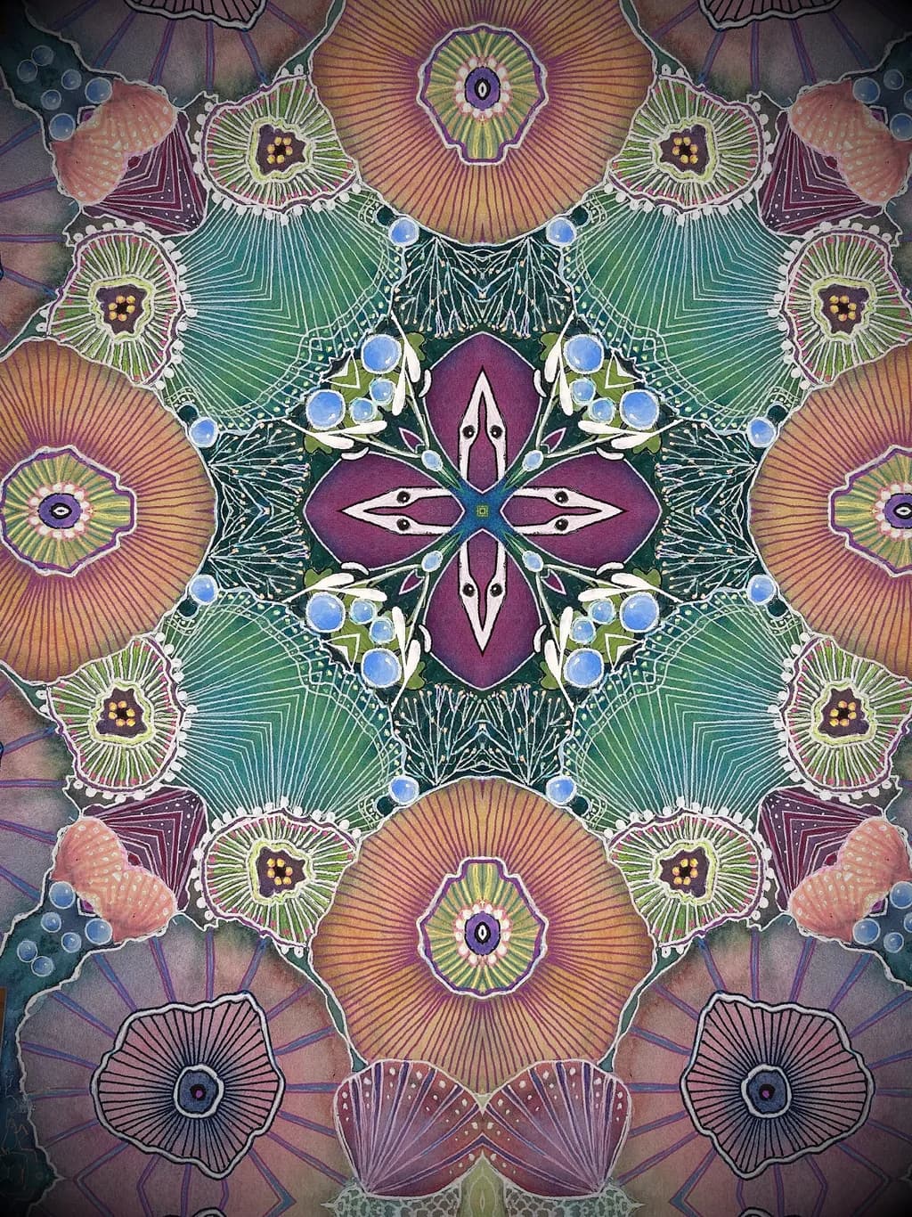 Vibrant Kaleidoscope: A Symphony of Nature's Patterns and Colors