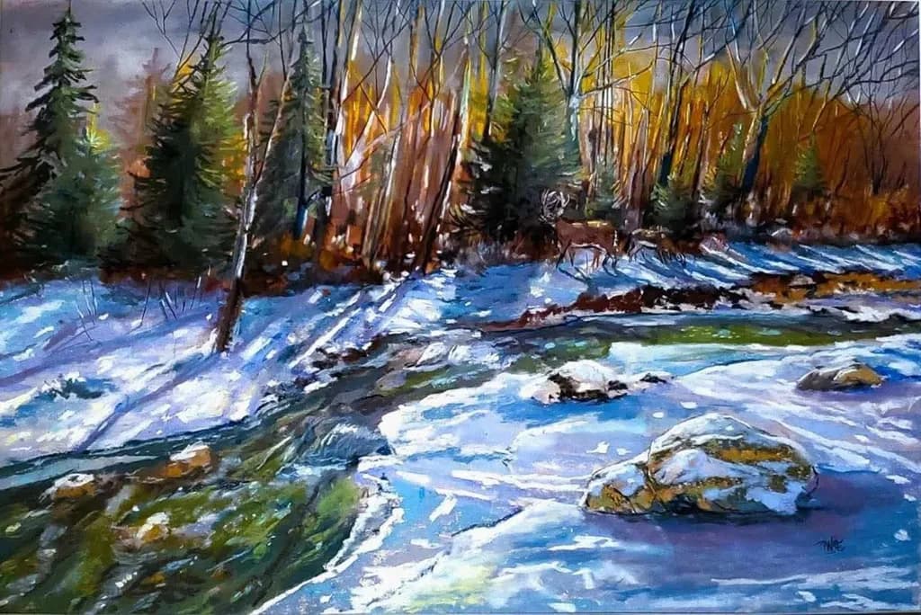 Winter Forest Stream