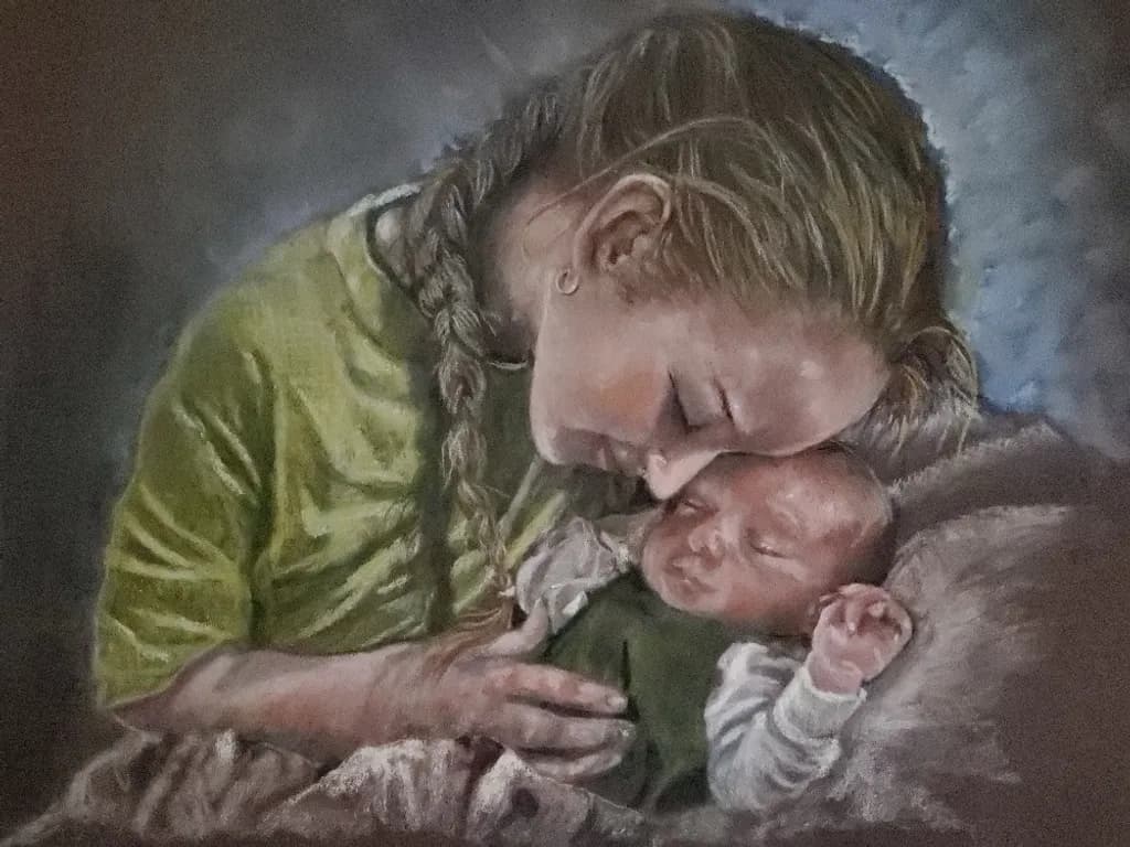 Mother and Baby Embrace