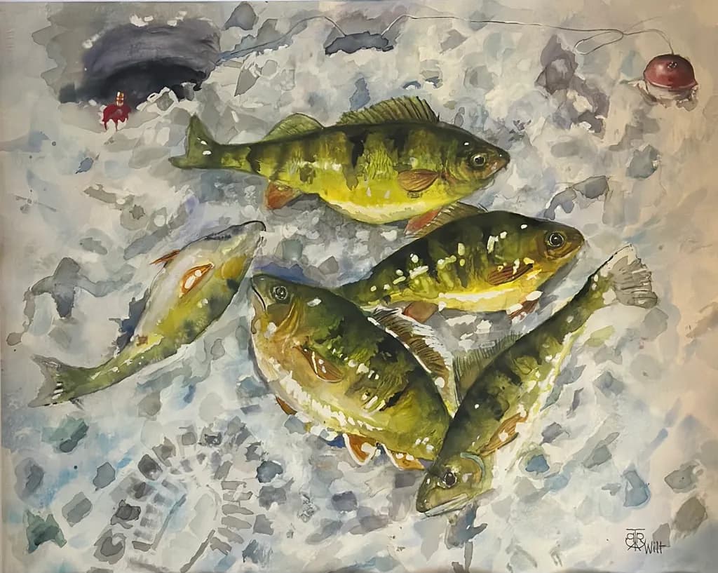 Ice Fishing Catch