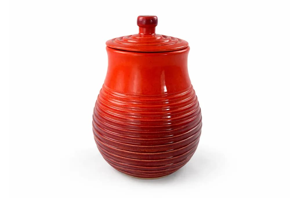 Orange Urn Canister