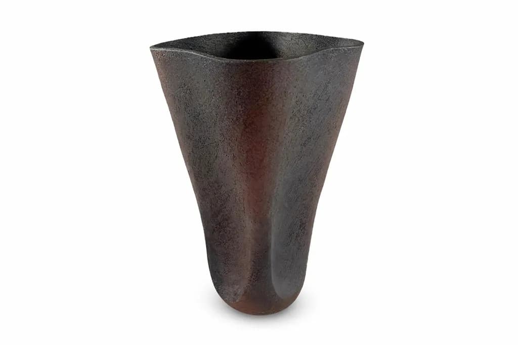 Grey Undulating Vessel