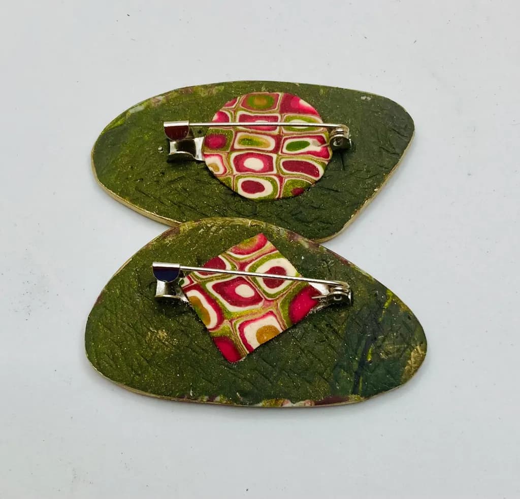 Colorful Artisan Brooch