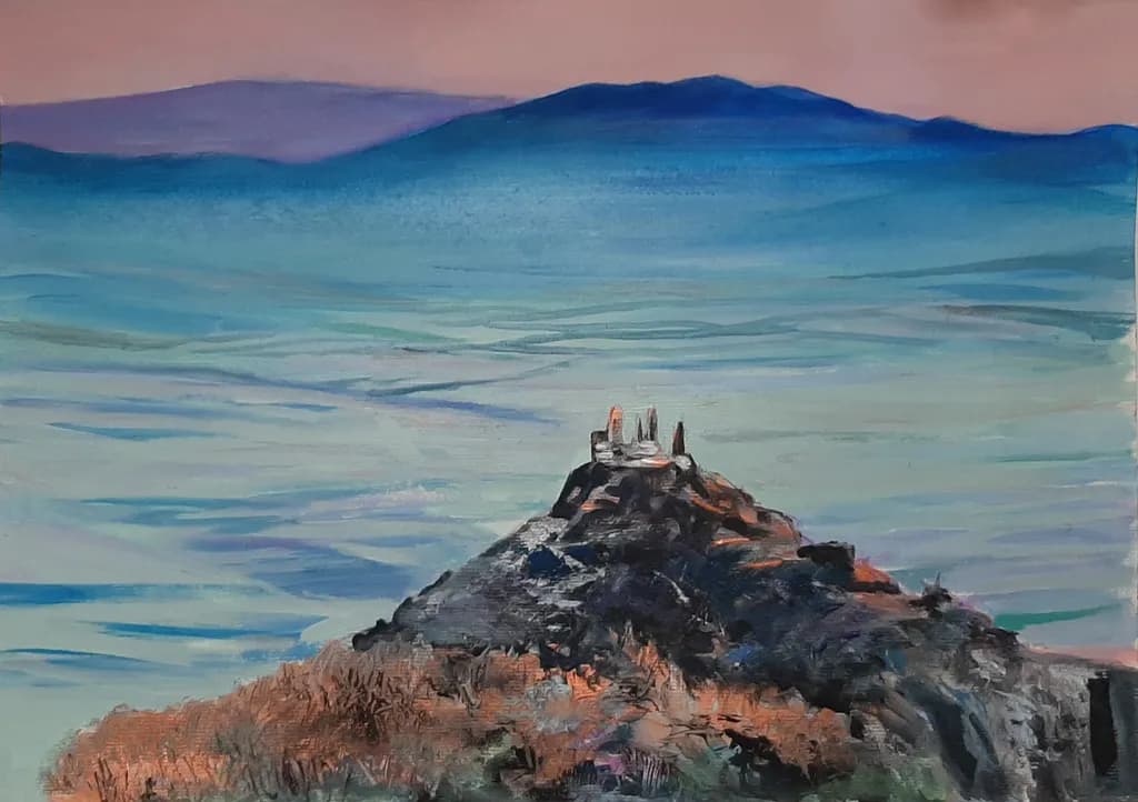 Mountain Ruins Twilight