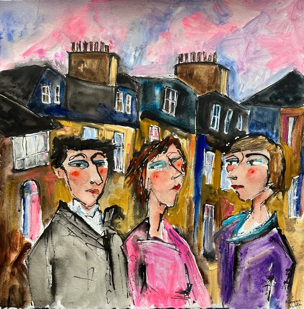 Three against the evening