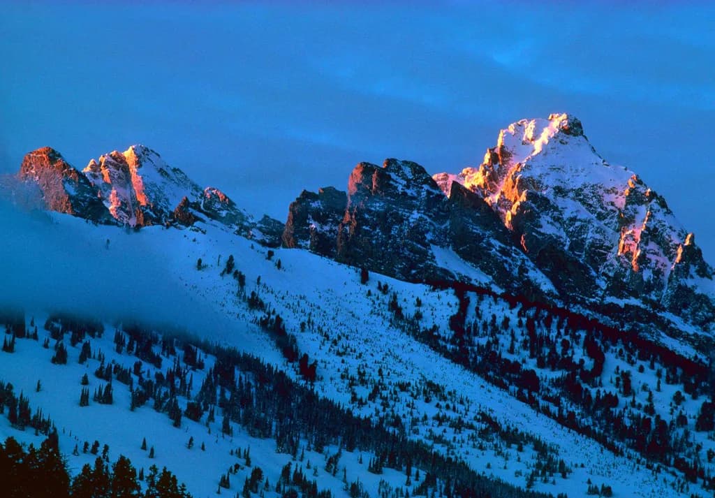 Grand Teton photo-Grand Teton National Park-Jackson Hole Wyoming-Teton Alpenglow-Wyoming nature photo print-Wyoming mountain wall art gift