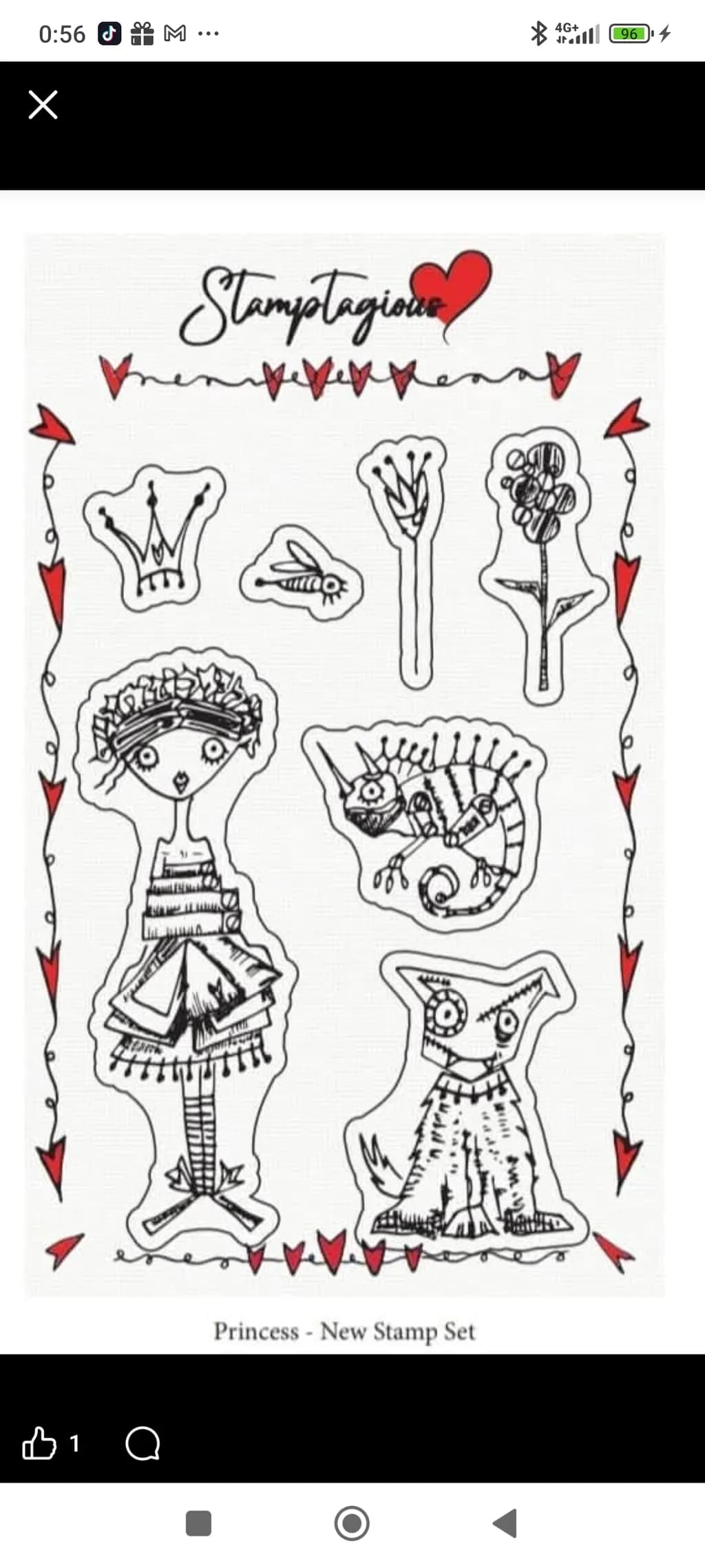 Quirky Princess Stamps