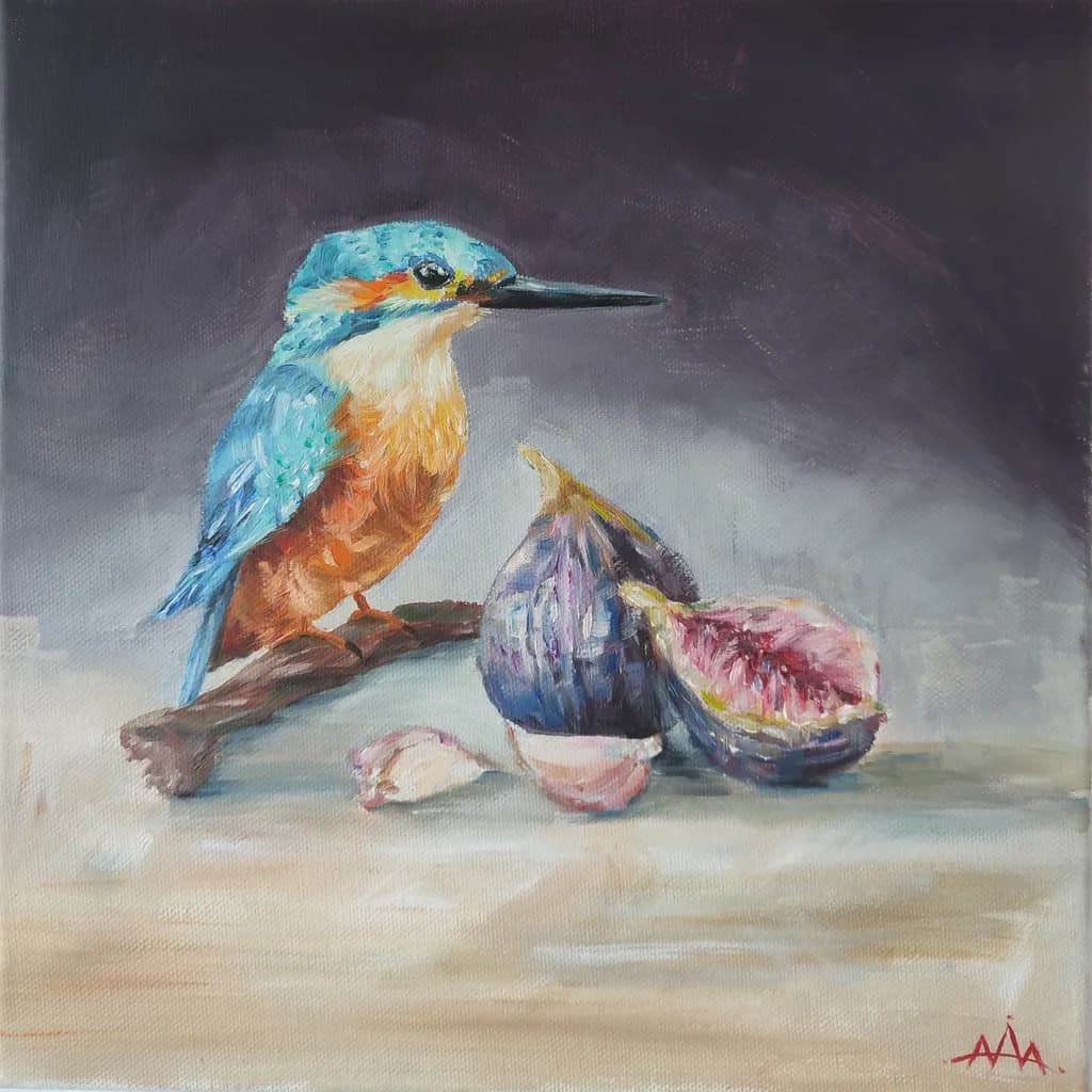 Kingfisher with Figs