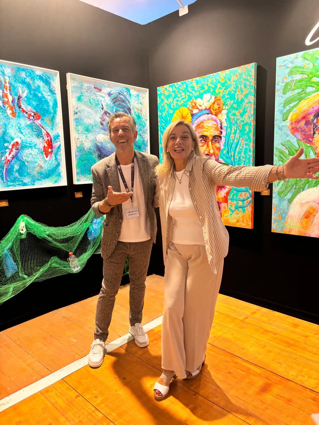 Vibrant Connections: A Celebration of Color and Joy in Artistic Interaction