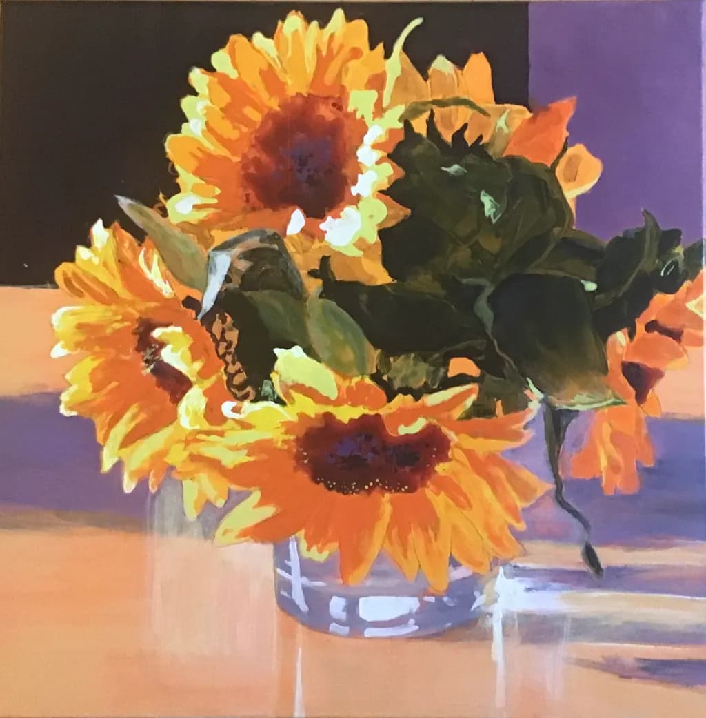 Sunlit Sunflowers