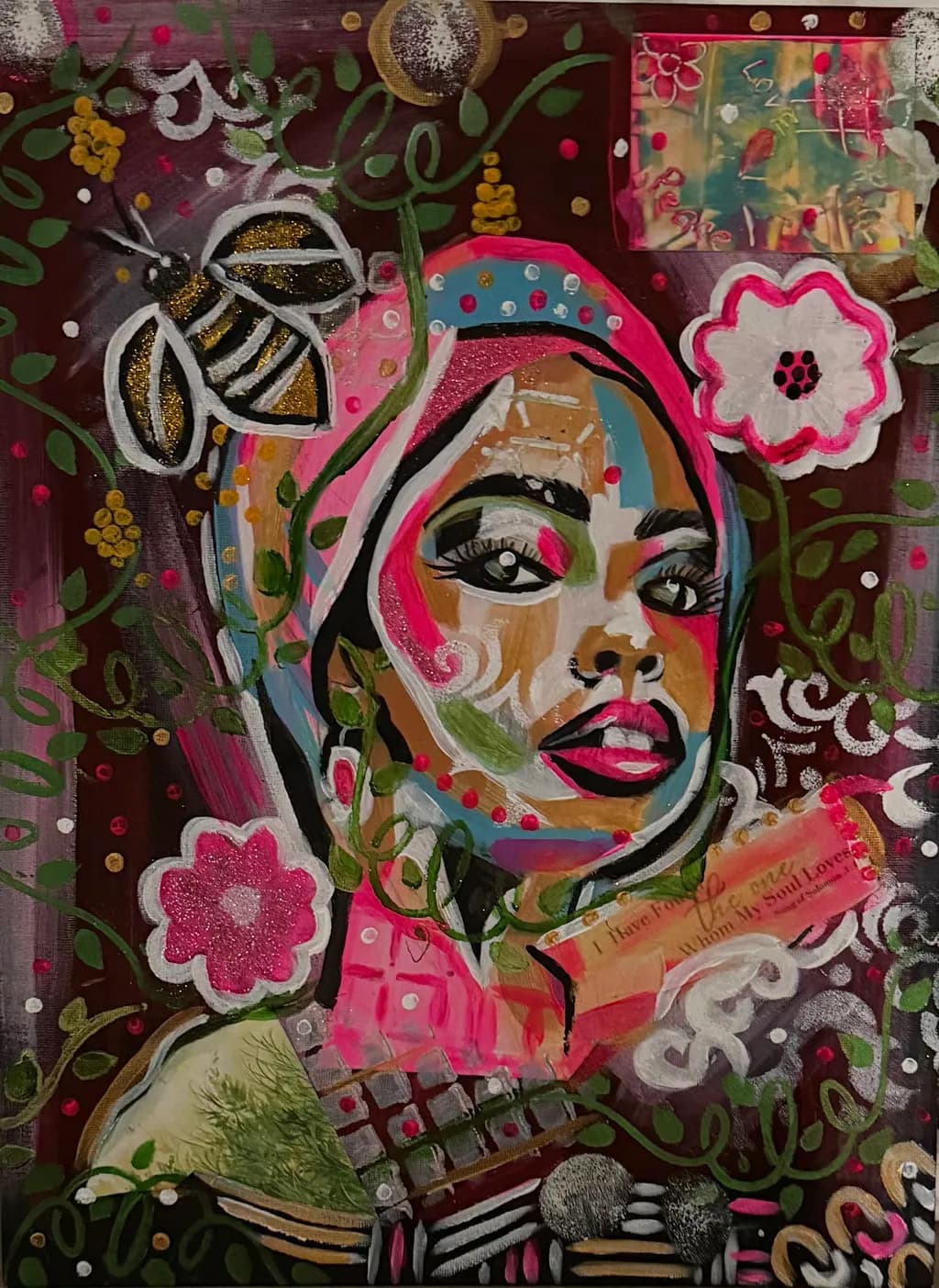 Bee and Blossom Portrait
