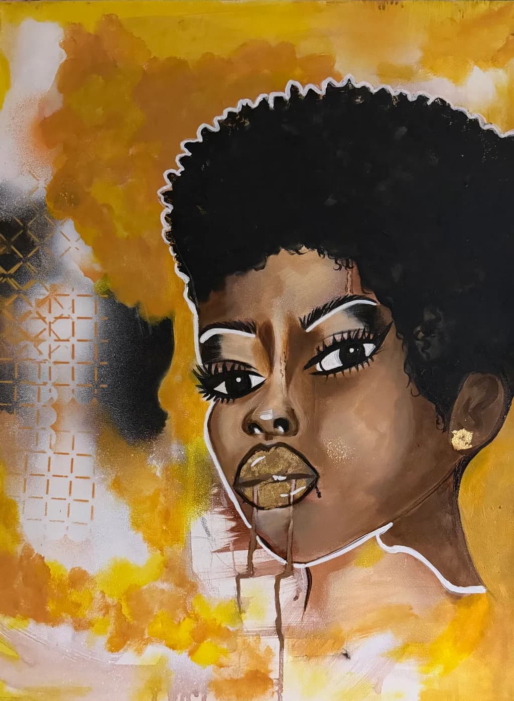 Golden Gaze Portrait