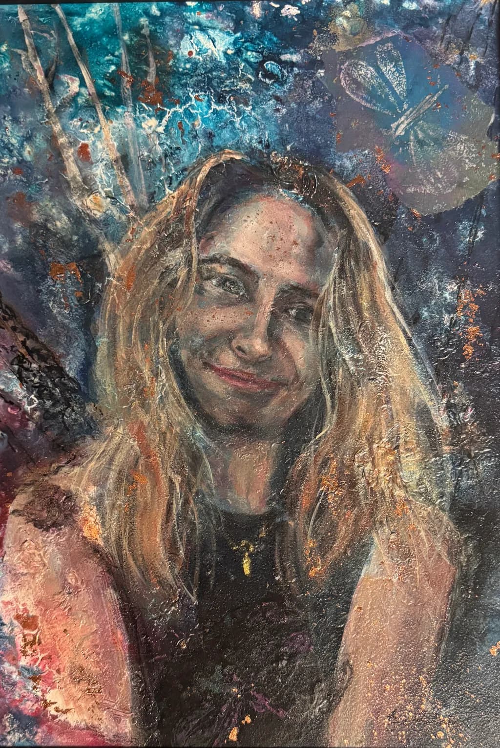 Textured Portrait Smile