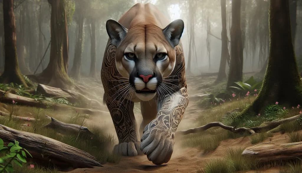 Majestic Guardian: The Spirit of the Wild in Ink and Fur