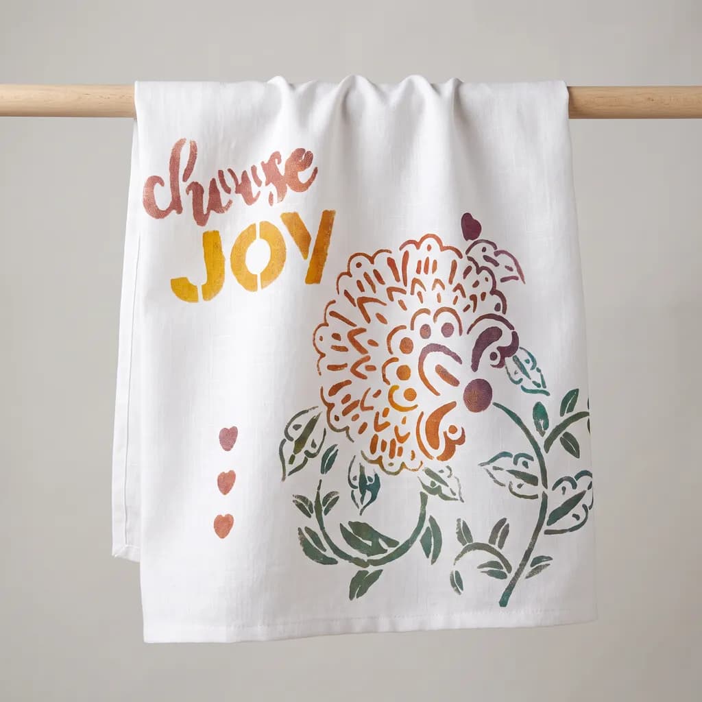 Choose Joy Flower Towel