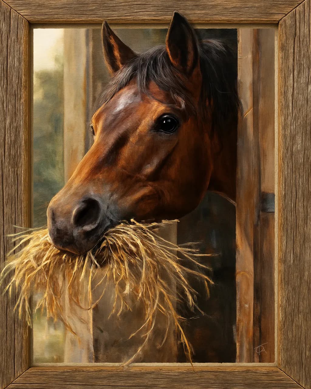 Horse in Stall