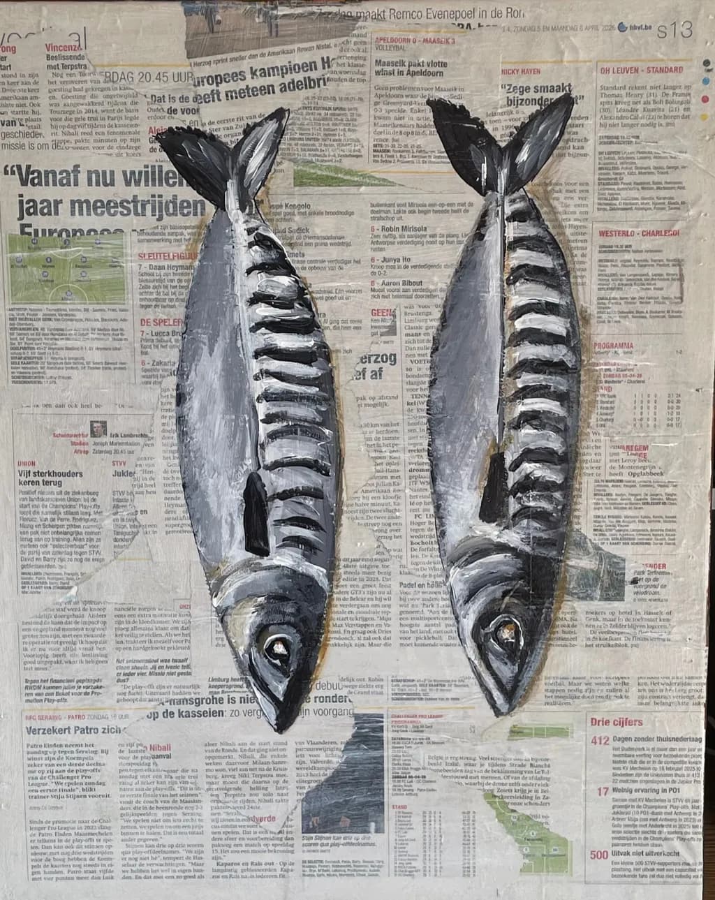 Fish on Newspaper