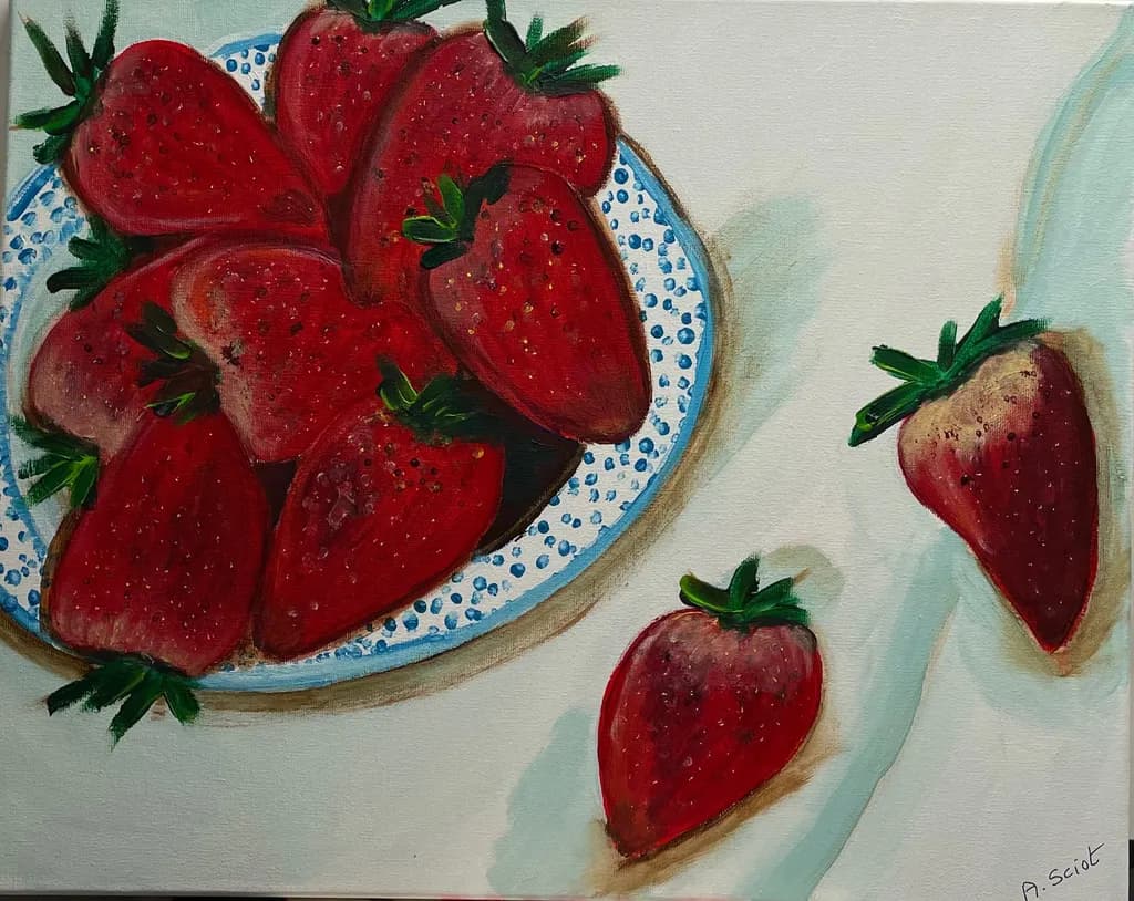 Plate of Strawberries