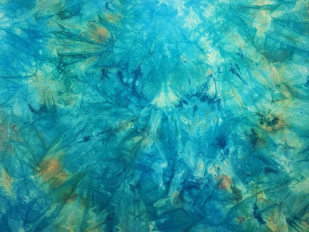 Wearable Waves: Embrace the Essence of Florida's Everglades in Silk Batik Art