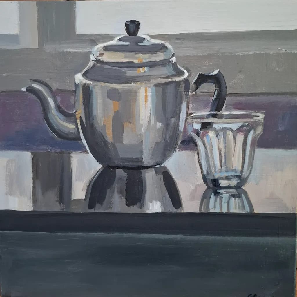 Reflections in Monochrome: A Still-Life Journey with Glass and Metal