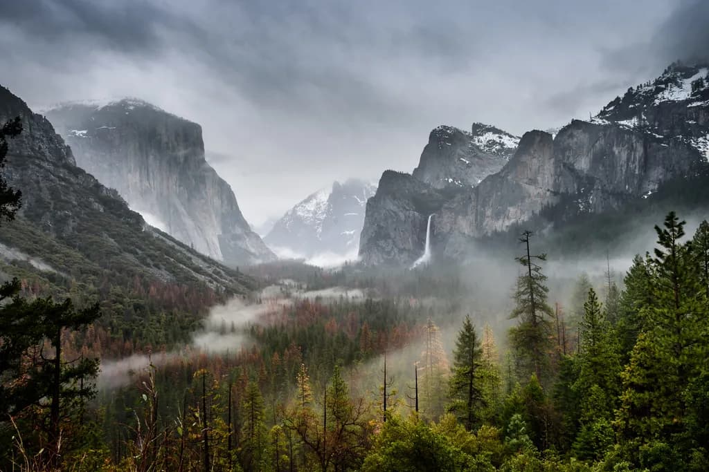 Rainy Day at Yosemite