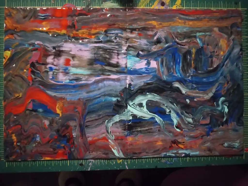 Whispers of Color: An Abstract Journey Through Emotion and Movement