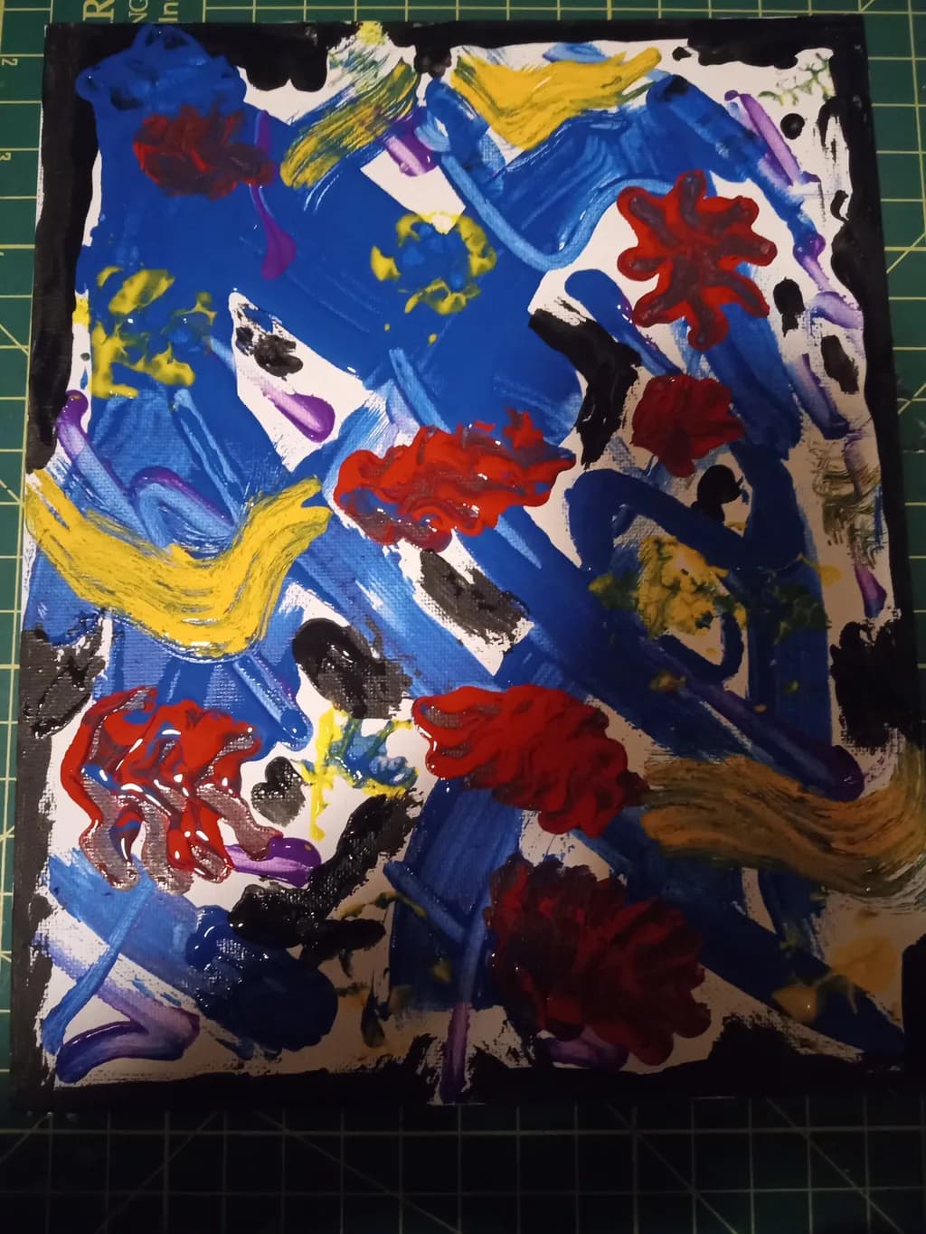 Vibrant Whirlwind: A Dance of Color and Emotion