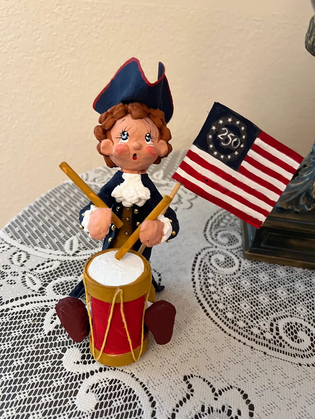 Colonial Drummer Boy Figurine