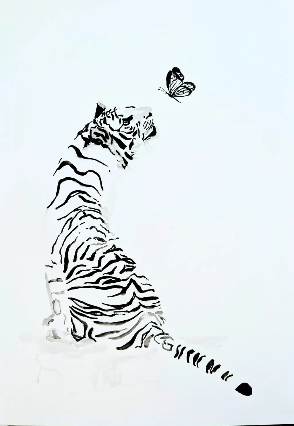 Tiger and Butterfly