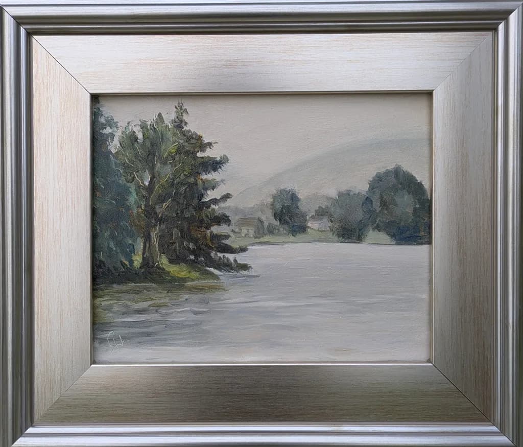 Misty Riverbank