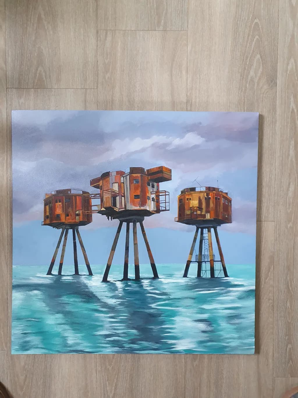 Whispers of the Sea: Abandoned Towers in Tranquil Waters