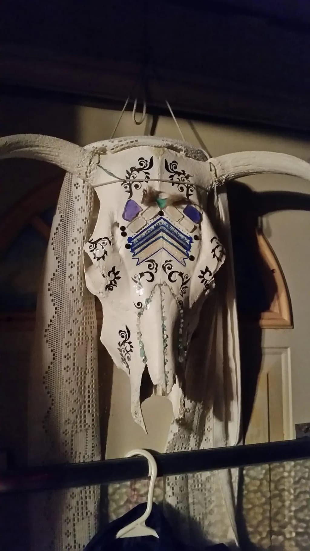 Decorated Bull Skull