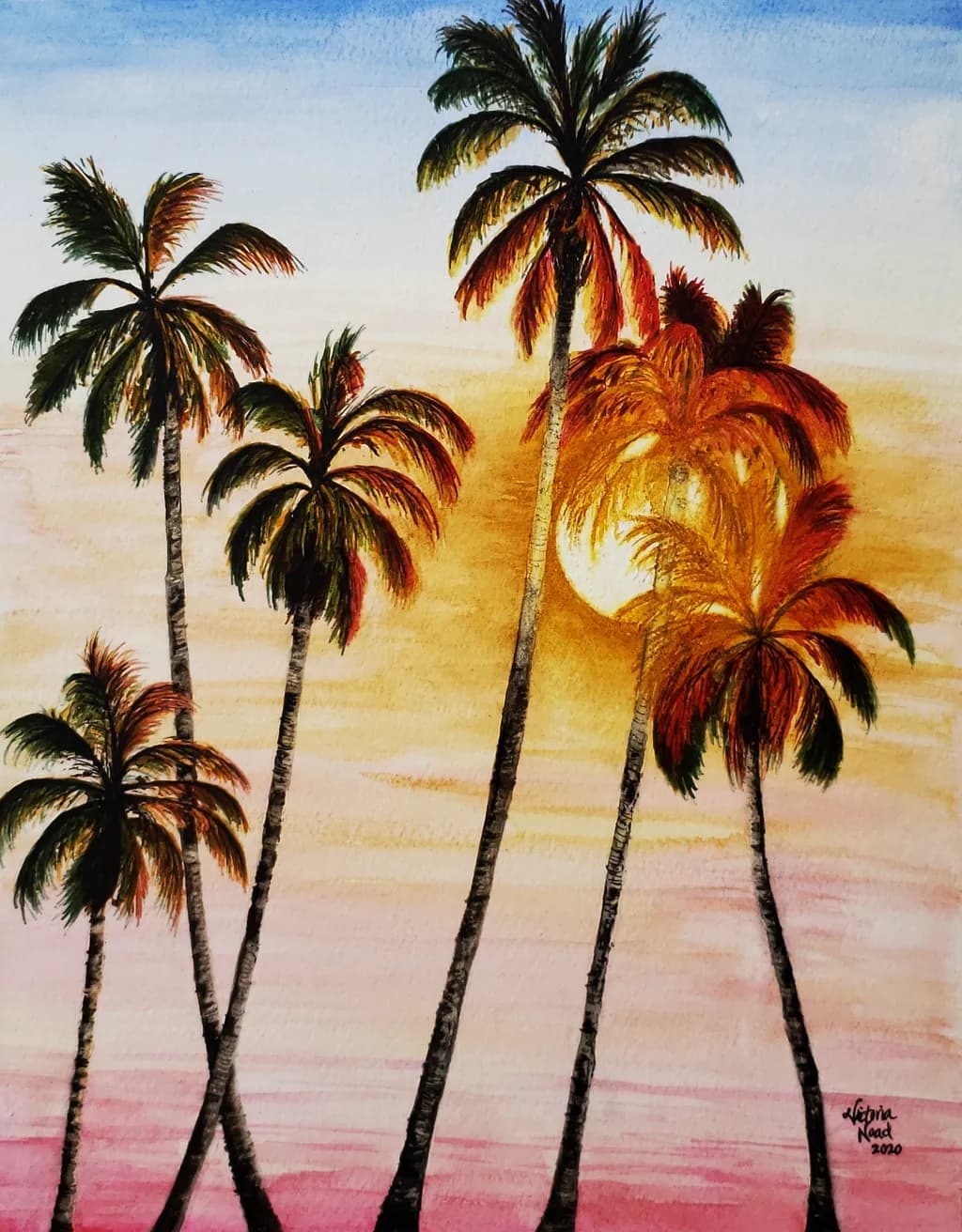 Palm Trees Sunset