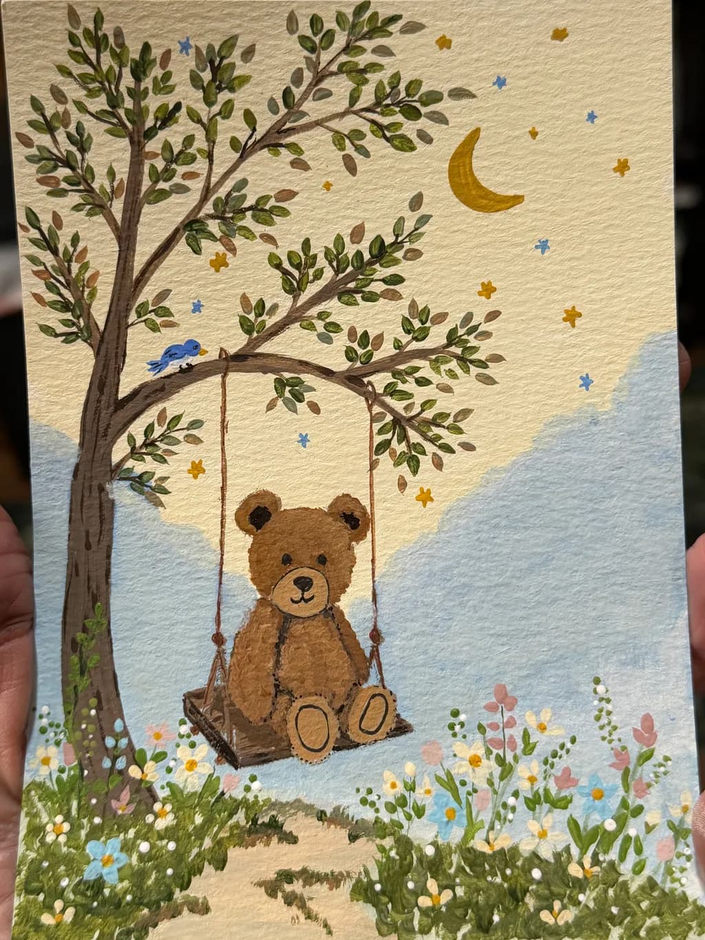 Moonlit Teddy Swing