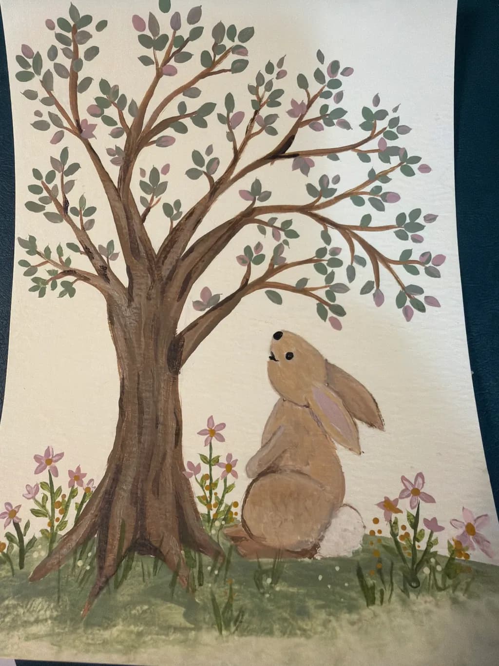 Bunny Under Branches