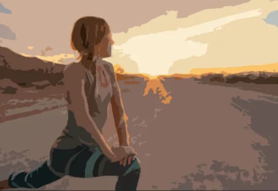 Sunset Serenity: Embracing Fitness in Nature's Embrace