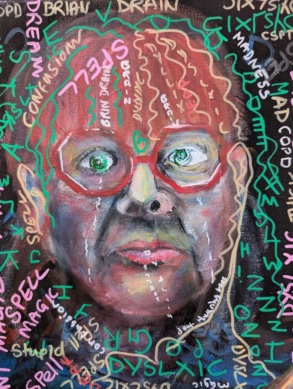 Abstract Portrait with Words