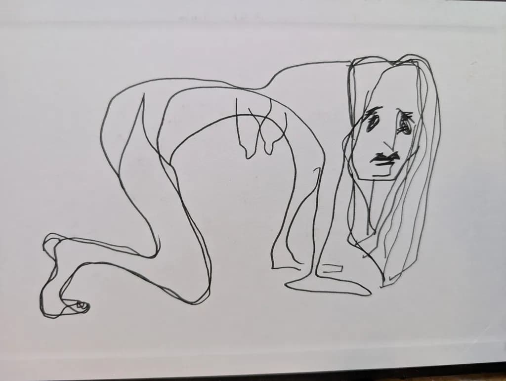 Escape Figure Sketch